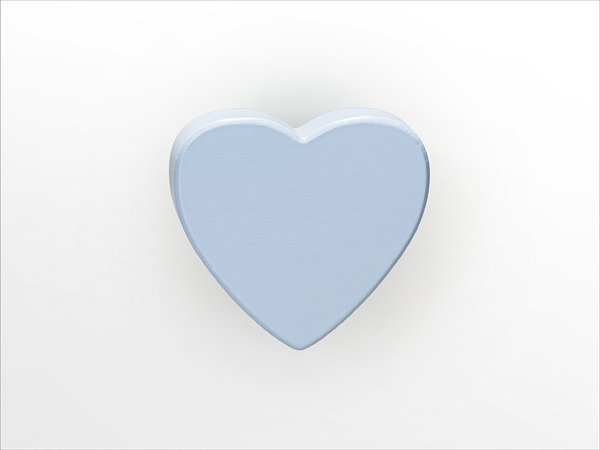 Möbelgriff Herz blau